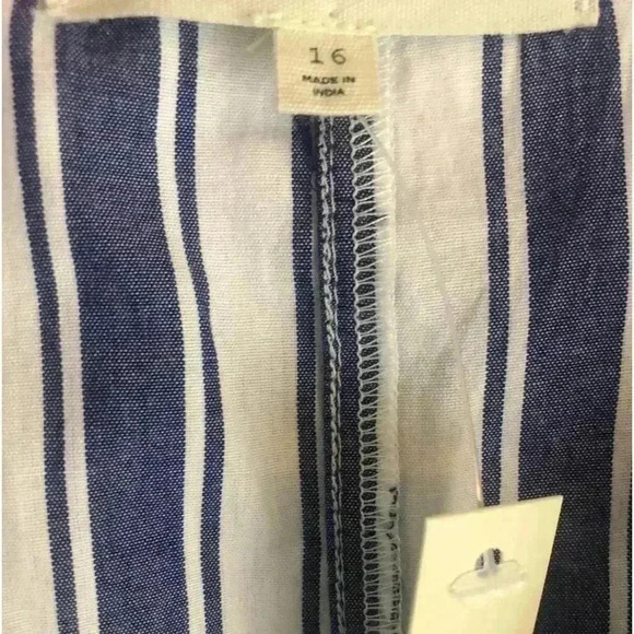 Madewell Striped Tiered Maxi Size 16 Plus Size NWT. Condition is New with tags - Picture 4 of 8